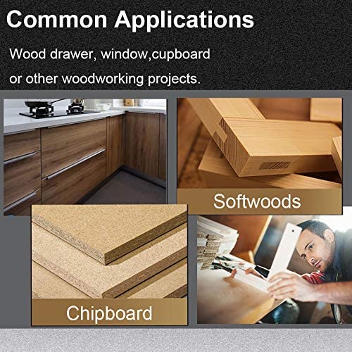 45 Degree Lock Miter Router Bit 1/4 Shank, Newdeli 1/2 Stock Joint Woodworking Router Bit, Suitable for Furniture Oblique Tenon Interface Making (90-Degree Tenon Joint Woodworking) - Image 6