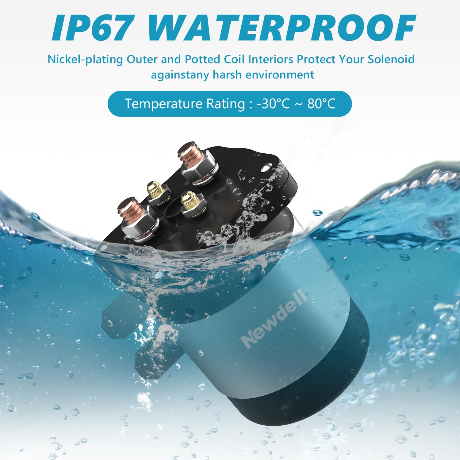 Newdeli 200Amp Battery Isolator 12V Relay Continuous Battery Isolator and Relay for Mobile Audio Marine Off-Road Cars RVs ATVs UTVs Boats - Image 4