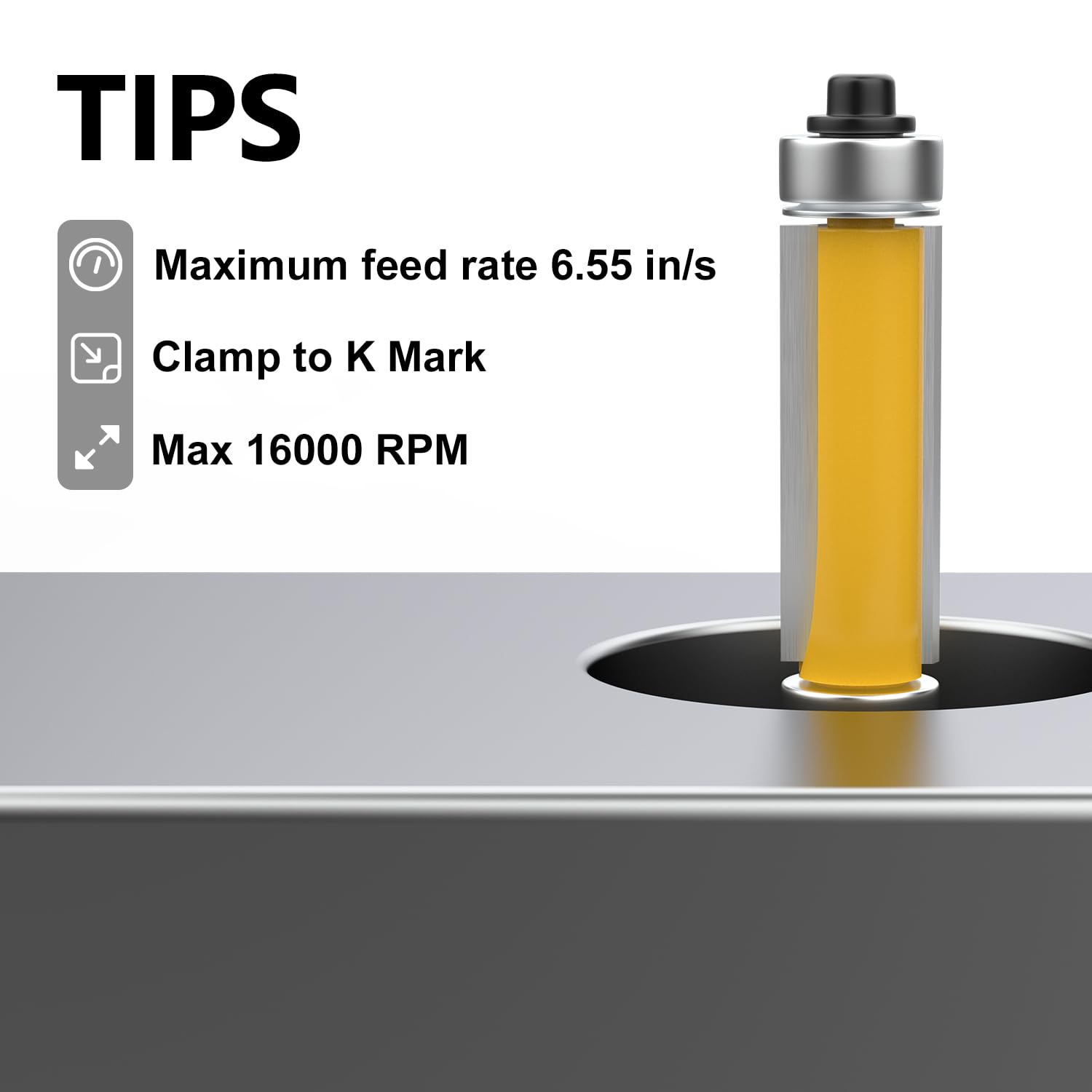 Newdeli 4Pcs Flush Trim Router Bit Set 1/4 Inch Shank Top and Bottom Bearing Flush Trim Bits - 1/2" Cutting Diameter - 3/4", 1", 1-1/4", 1-1/2" Cutting Length - Template Guide Woodworking Tool - Image 5