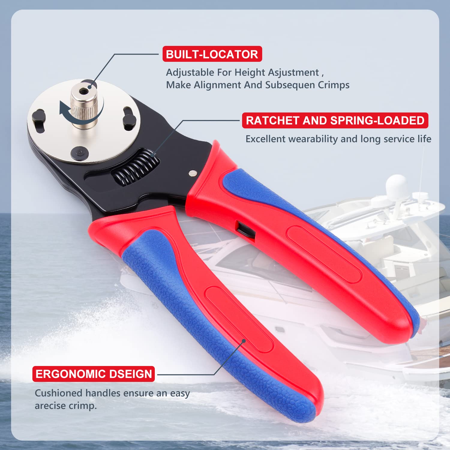 Newdeli 636PCS Deutsch Connector Kit 2 3 4 6 8 12 Pin DT Connectors with Deutsch Crimp Tool(14-20AWG) and Pin Removal Tool Size 16 Solid Contacts Waterproof Automotive Electrical Wire Connectors - Image 4