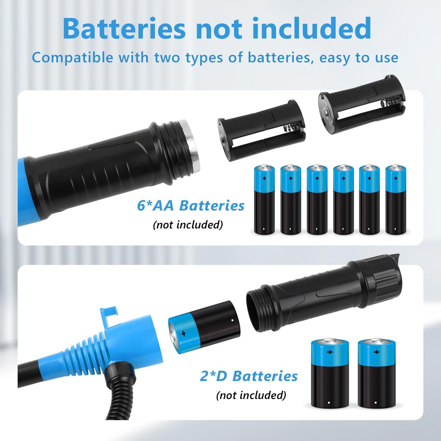 Newdeli Portable Battery Operated Gas Transfer Pump for Gas Can, 2.2 GPM Fuel Siphon Pump with Adjustable Flow Control Multi-Use Handheld Electric Transfer Pump for Gas Fuel Diesel Water - Image 3
