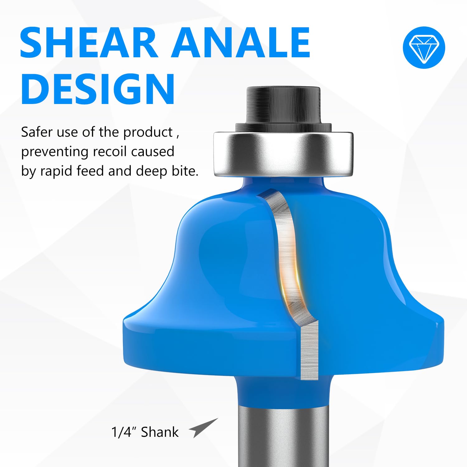 Newdeli Router Bit Set 1/4 Inch Shank 15Pcs Router Bits Tungsten Carbide Tipped Router Bit Woodworking Tool for Beginners - Image 6