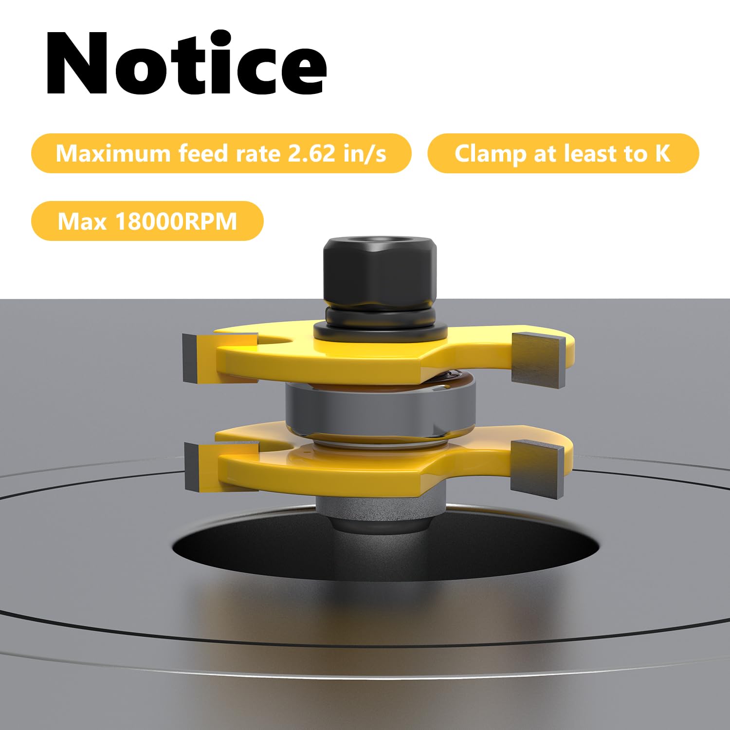 Newdeli Tongue and Groove Router Bit Set 1/2 inch Shank, 2Pcs Adjustable T-Shape Tongue and Groove Router Bits for Wood Door, Flooring, Cupboard Cutting - Image 6
