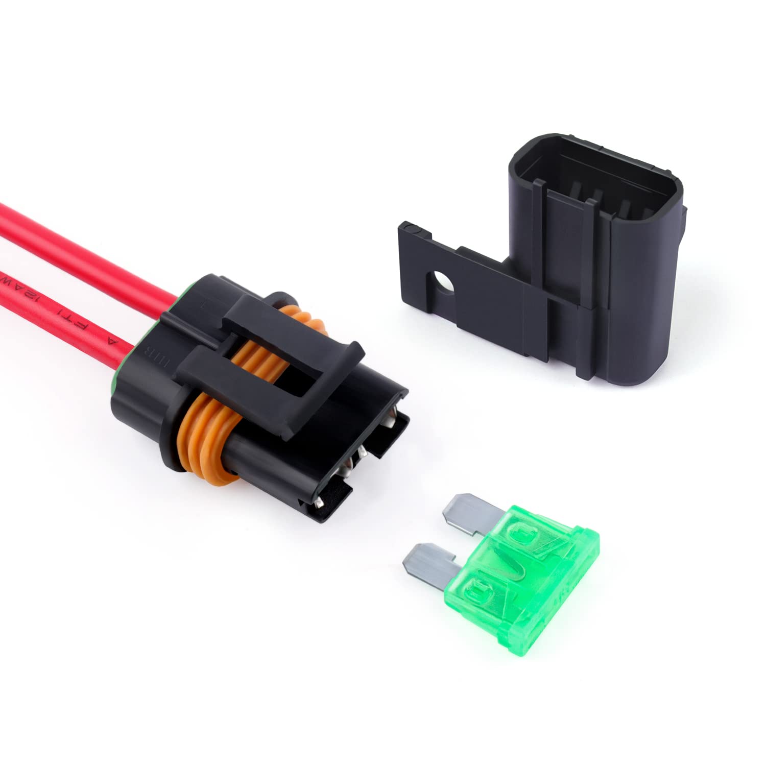 Newdeli Waterproof Inline Fuse Holder 12V with Cover 6 Pack - Automotive/Marine/Vehicle Weatherproof ATO/ATC Blade Fuse Holder 12AWG 30A Protecting Circuits and Electrical Equipment - Image 8